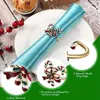 6Pcs Christmas Napkin Rings Xmas Napkin Holder Rings Wreath For Holiday Party Dinner Table Decoration 240127
