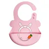 Accessoires pour cheveux 0-3 ans, bavoirs réglables pour bébé de 0 à 3 ans, imprimé Animal, imperméable, goutte de salive, serviette en Silicone comestible doux, écharpe bave