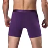 Cuecas esportivas boxer corpo shaper shorts cor sólida calcinha masculina respirável calzoncillos deslizamentos ginásio fitness correndo hombre cueca