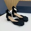 Sandals Summer Banquet Chunky Heel Silk Ladies Square Toe Party Bling Heels Diamonds Holiday Mules Dress Women