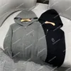 Män hoodies Brunello Kvinnor Sticked Winter Wool Hooded Zipper Cardigans Långärmad tröja svartgrå