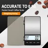 LCD Digitale Timing Koffie Schaal 1Kg01g Pocket Kleine Huishoudelijke Elektronische Gram Sieraden Multifunctionele Wegen 240129