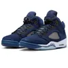 With box 5s jumpman 5 basketball shoes men UNC University Blue Dawn Dusk Georgetown Burgundy Olive Aqua Lucky Green Racer Blue mens trainers outdoor sports sneakers