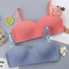 BHs Hochwertige Tube Top Dünne Unterwäsche Frauen Wireless Cabrio Träger Push-Up BH Solide Anti-Glare Bralette Dessous