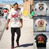 42色の男性デザイナーTシャツヘルスターTシャツグラフィック女性ポロスパンクストリートグラフィティレタリングプリントティーヴィンテージブラックルーズフィッティングプラスサイズの衣服70EC