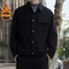 가벼운 고급 고급 코듀로이 남자 재킷, 봄과 가을 한국 버전 작업 의류, 플립 칼라, 따뜻하고 느슨한 재킷, 남자 가을 의류