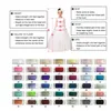 Girl Dresses Glitter Flower Dress For Wedding Short Sleeve Applique V-Neck Floor Length Birthday Party First Communion Ball Gowns