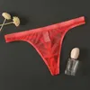 Cuecas calcinha 4 pçs/lote transparente g-strings homens ver através ultra-fino respirável roupa interior masculino gaze tangas cuecas sexy erótico yq240215