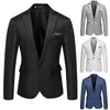 Business Slim Fit Single Buttons Suits Jacket Men Casual Fashion Wedding Groom Tuxedo Blazer Coats Party Suit 240201