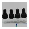 Упаковочные бутылки оптом 1 мл, 2 мл, L, 5 мл, многоразовая пипетка, капля, небольшой кобальтовый прозрачный образец, стеклянная пипетка для глаз, необходимая доставка, Offic Dhrgi