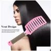 Brosses à cheveux Brosse à poils de sanglier courbé Mas Peigne Démêlant Portable Usef Brosse à cheveux pour femmes droites bouclées style lisse goutte Deli Dhepl