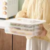 Organizator pudełka lodówka uchwyt do przechowywania żywności w stosy akcesoria jaja kuchenne warzywa pierogi mikrofalowe świeże 240124