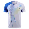 Nouvelle chemise de badminton Li Ning, T-shirts de badminton pour hommes et femmes, maillot de l'équipe de tennis de doublure, vêtements de sport à séchage rapide, tennis de table