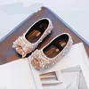 Zapatos de primavera para niños, sandalias informales para niña pequeña con purpurina de princesa para baile de bebé, 240131