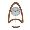 Horloges murales Lisse Voile Horloge Moderne Simple Personnalité Suspendue Montre Salon Créatif Ménage Lumière De Luxe Mode Muet