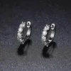 NeeTim m D Color Earrings 925 Sterling Sliver Plated White Gold Hoop Earring for Women Wedding Party Fine Jewelry 240131