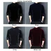 Mens Velvet Half Turtleneck Pullover TShirt Winter Basic Thick Solid Color Long Sleeve Slim Fit T Shirts Tops Male Clothing 240130