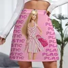 Kjolar plast glitter rosa pastell mini kjol shorts 90s estetik