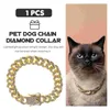 Dog Collars Leash Decor Chain Ornament Stylish Pet For Dogs Alloy Lightweight Man