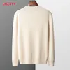 LHZSYY Autumn Winter Men' Cashmere Sweater First-Line Ready-To-Wear Pullover Half Turtleneck Casual Sweater Pure Wool Knit Shirt 240127