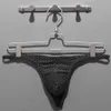 Briefs trosor herr thongs g strängar underkläder män sexig bikini tanga hombre jockstrap mesh underkläder slip för thong yq240215