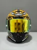 Full Face Shoei X14 X-14 X-Spirit III Aerodyne Gold Motorcykel Hjälm Anti-dimma Visor Man Riding Car Motocross Racing Motorbike Hjälm-Not-Original-Helmet