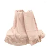 Cobertores Dupla Cobertor de Algodão Super Macio Crepe Ruffled Toalha de Banho de Bebê Capa de Carrinho 100 120cm