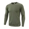 Camiseta de camuflaje táctico de manga larga de primavera para hombre, Camisa Masculina de otoño, camisa militar transpirable de secado rápido S3XL 240124