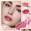 Lip Gloss Lipstick Set 6Pcs Transparent Moisturizing And Non Staying Cup Mild Irritating Matte Kit Drop Delivery Health Beauty Makeup Ottsf