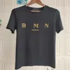 Fashionable Bar Spring/Summer New Hot Stamped Mother Cotton Loose T-shirt for Men and Women Couples