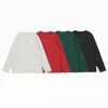 Moda Inverno Abbigliamento per bambini Cotone Manica lunga T-shirt spessa Primavera Autunno Pullover Ragazzi Ragazze Causale Abbigliamento per bambini Gioventù Top Verde Rosso Bianco Nero 130-1 P3YT #