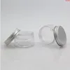 50st/Lot Empty Pet Plastic Jars Aluminium Silver Lids Clear Pots Cosmetic 30g 1oz ContainerHigh Quantity Bjljc