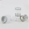 50 x 5G Clear Prov Make Up Plastic Jar Travel 5 ml Pulverfodral med 12 hål Silver Cap Cosmetic Mini Cream Powder Contausersgood Hoka HPNP