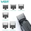 VGR V-282 Máquina para cortar cabello ajustable, recortadora inalámbrica para hombres, cortadora de pelo eléctrica profesional recargable para peluquero 240124
