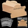 Jewelry Pouches 100 Pcs Bracelet Display Cards Hanging Card Packaging Necklace With Bags