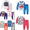 Çocuklar Uzun Kollu Krop Tişört ve Pantolon Set Tasarımcı Toddler Bebek Erkek Kız Kızlar Sweatshirt Gençlik Giyim Çocuk Giysileri Setleri Q0BR#