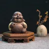 Tea Pets Arena de Colores Tao Maitreya Buddha Mascota Adorable Bandeja Decoraciones Ceremonia Accesorios Juego Creativo
