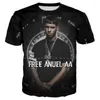 Herr t-skjortor sångare anuel aa 3d tryckt unisex casual hårdrock streetwear t-shirt man kvinnor coola hip hop tops