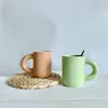 Mokken Nordic keramische mok groot handvat koffie handknijp handgeglazuurd water theekopjes melkkop thuiskantoor