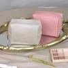 Kosmetiska väskor pu läder mini väska litet mynt läppstift hörlurar förvaringspåse kvinnor tvätt toalettartikel makeup arrangör