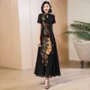 2023 vestido chinês qipao oriental festa estilo moderno cheongsam bordado vintage uma linha 240131