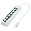 USB-hubs Hub 7-poorts Mti-splitter Voedingsadapter Mtiple-expander met aan-uitschakelaar voor pc-laptop Boekaccessoires Drop Delivery Compute Otrdm