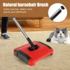 Carpet Floor Sweeper Hand Push Automatic Broom Cleaner for Home Office Rugs Pet Hair Dust Scraps Paper Cleaning 240123