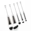 Makeup Brushes 5 st Beaded Eyeshadow Brush Diy Cosmetic Make Up Tool Kit Metal Handle Hållbart öga