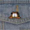 Accessoires de dessin animé épingle de chat paresseux films mignons jeux épingles en émail dur recueillir broche en métal sac à dos chapeau sac collier revers insignes Drop Del Otiov