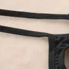 Briefs trosor Micro Thong Men Sexy Elastic Belt Thin Strap G-sträng Sömlös fast färg Låg midja underkläder Tanga Hombre YQ240215