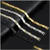 Bracelets à maillons de chaîne motif dragon torsadé bracelet amincissant magnétique sain pour bijoux de charme hommes cadeau de Noël livraison directe Otug3