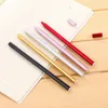 Creative Korean Stationery Metal Neutral Gel Pen Office School Supplies Signatur Pennor Skrivande verktyg Solid färg