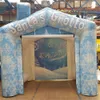Jeux en plein air Prince personnalisée gonflable Santa's Grotto 3.5x3x3m Christmas Santa Cottage House Tente Shelter Cabinet Cabint Ballon pour la décoration du festival de Noël