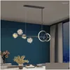 Lustres LED moderne luminosité de luxe éclairage pour chambre à coucher salle à manger salon salle d'étude longues cordes suspendues intérieur créatif goutte livraison Dhqn7